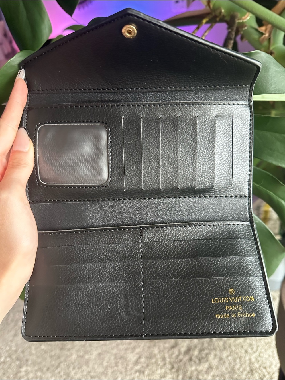 Designer Inspired Monogram Wallet - Picture 4 of 6